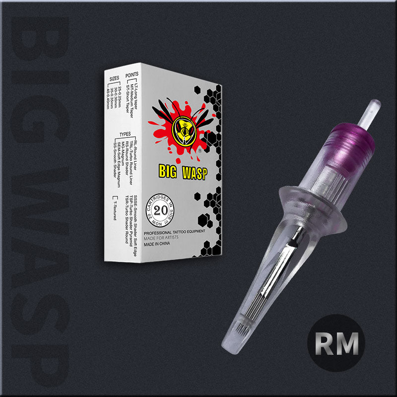 BIGWASP Cartridges Needle Matte Transparent-Soft Edge Magnums