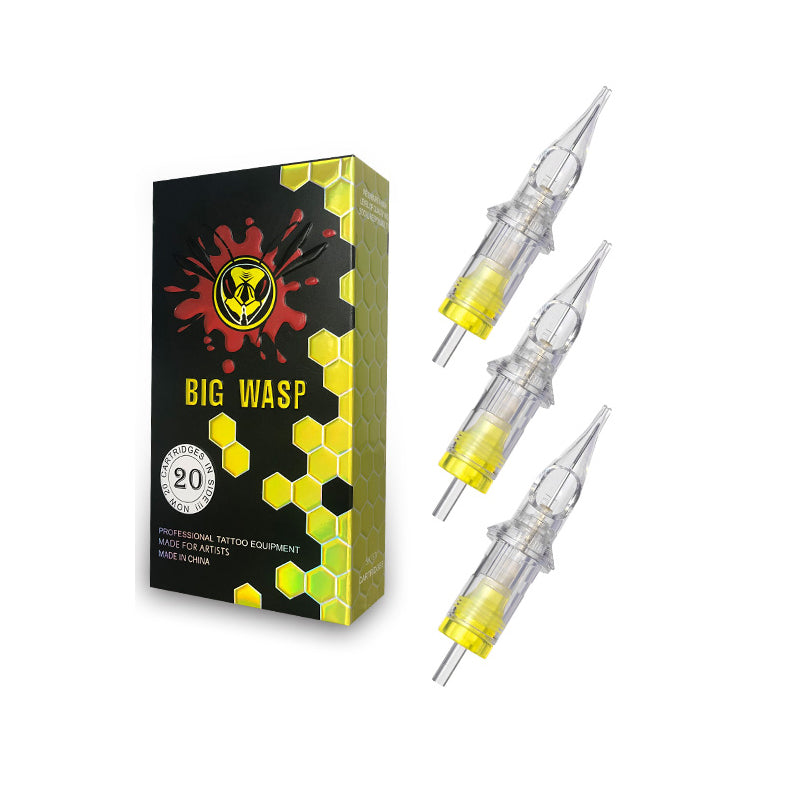 BIGWASP Cartridges Needle Transparent &Textured Needles-Round Shader