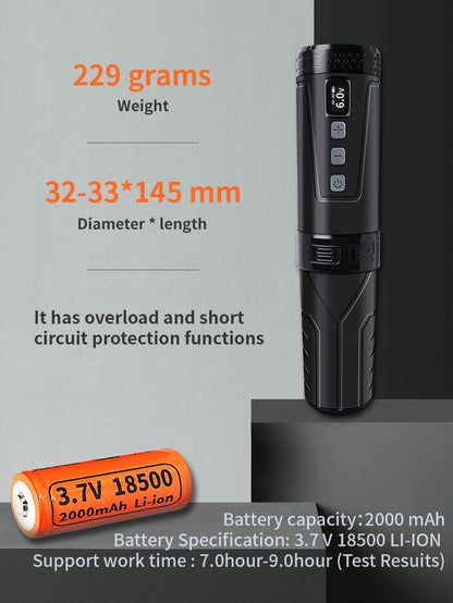 2022 Professional tattoo equipment Bronc Wireless Tattoo Pen V6