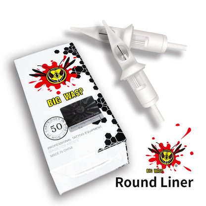 50pcs/Box White Tattoo Cartridges Needles Mix Assorted