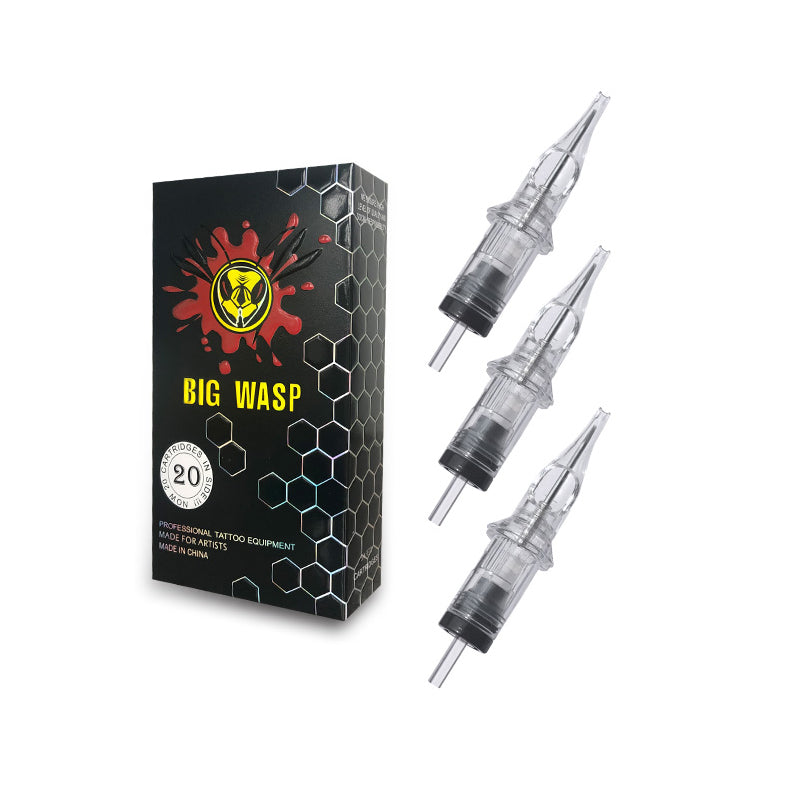BIGWASP Cartridges Needle Transparent &Textured Needles-Round Liner