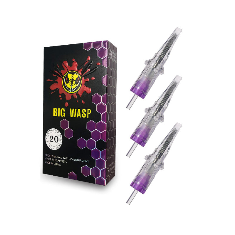 BIGWASP Cartridges Needle Transparent &Textured Needle-Soft Edge Magnums