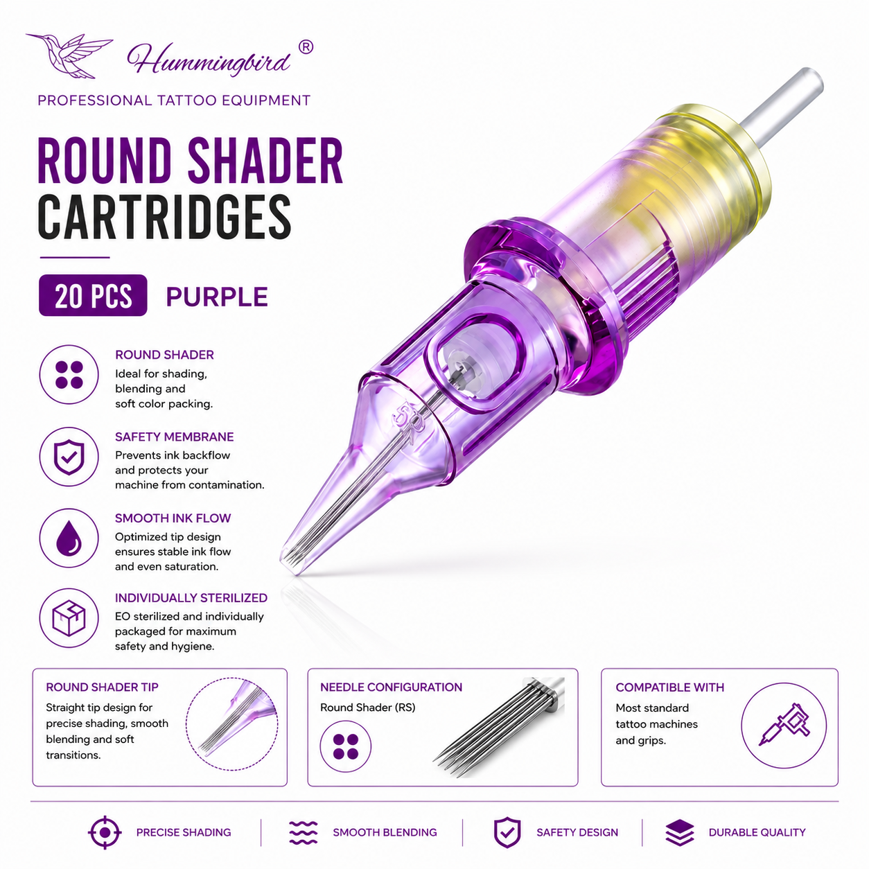 Hummingbird Tattoo Cartridges